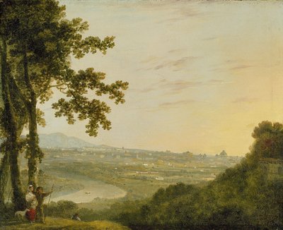 ヴィラマダマからのローマ、1753年中または1753年以降（キャンバスに油彩） 作： Richard Wilson
