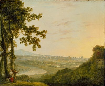 1753年中または1753年以降のヴィラマダマからのローマ 作： Richard Wilson