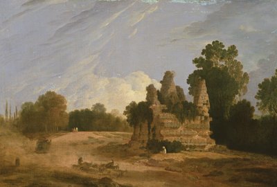 ホラティウスとクリアティウスの墓 (キャンバスに油彩) 作： Richard Wilson