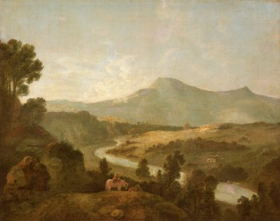 マウダッハの谷とケイダー・イドリス（油彩・キャンバス） 作： Richard Wilson