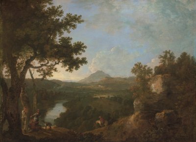 ウィンステイ近くの景色、ワトキン ウィリアムズ-ウィン卿の座、4 番目の Bt. 作： Richard Wilson
