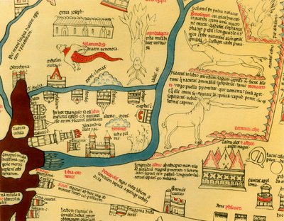 「ヘレフォード世界地図、1280 年頃」、1944 年。 作： Richard de Bello