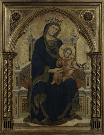 聖母子の即位、1350年頃 作： Ridolfo di Arpo Guariento