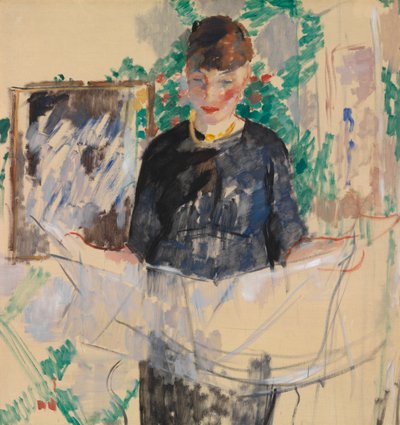 新聞を読む黒人女性 作： Rik Wouters