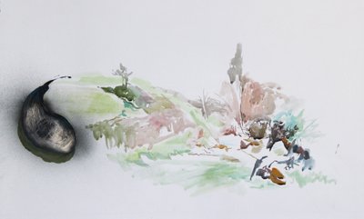 フライチップ、2015年（水彩画） 作： Rob D Davies
