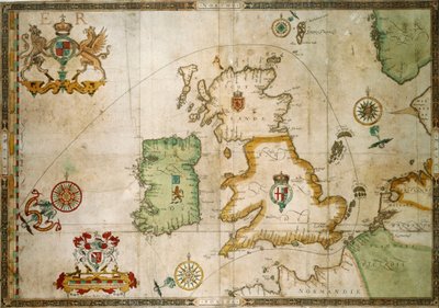 イギリスとアイルランドをめぐるアルマダの軌跡 作： Robert (after) Adams