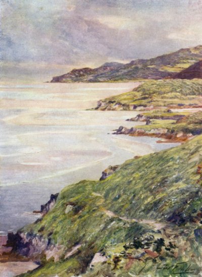 孤独な岸辺、バルマス河口（カラーリトグラフ 作： Robert (after) Fowler