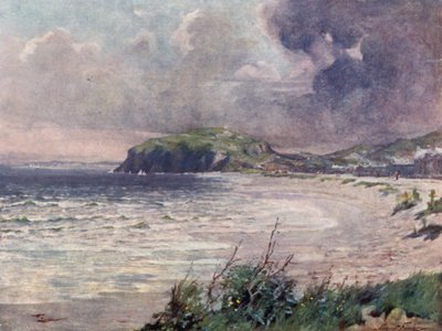 Breezy Morning, Llandudno Bay (カラーリトグラフ) 作： Robert (after) Fowler