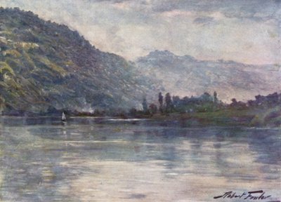 Trefriw付近のMorning Mists(カラーリトグラフ) 作： Robert (after) Fowler