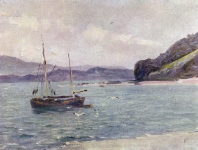 The Beach, Beaumaris (カラーリトグラフ) 作： Robert (after) Fowler