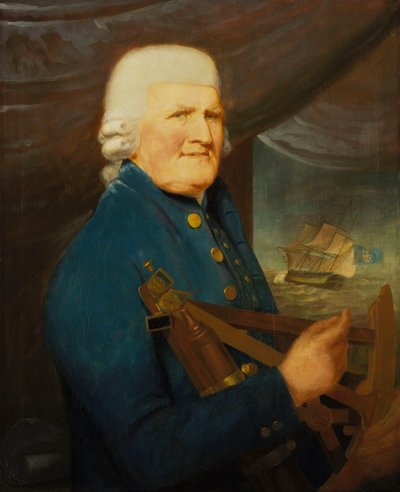 商船大尉の肖像 作： Robert (attr.to) Willoughby