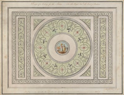 Headfort House, Irlanti: Saloon Ceiling 作： Robert Adam