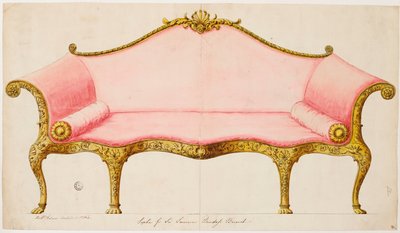 ローレンス・ダンダス卿のソファ 作： Robert Adam