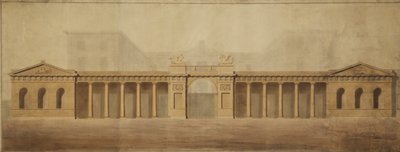 旧海軍本部スクリーン、18世紀後半。 作： Robert Adam