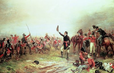 ウォータールーの戦い、1815年6月18日 作： Robert Alexander Hillingford