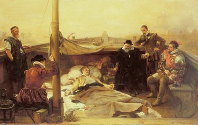 フィリップ・シドニー最後の日々（1554-86）、1882 作： Robert Alexander Hillingford