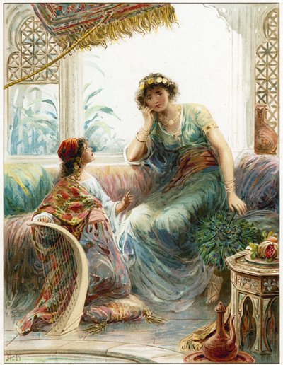 囚われの乙女とナアマンの妻 作： Robert Ambrose Dudley