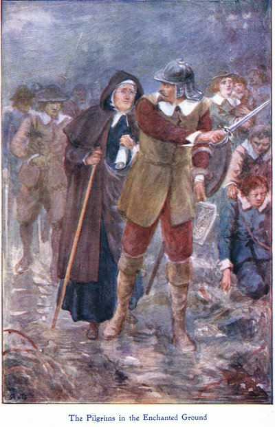 John F Shaw＆Coが発行したThe Pilgrims Progressからの魅惑的な地の巡礼者、c.1900年代（カラーリソ） 作： Robert Ambrose Dudley
