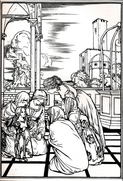 テンペストのイラスト、1901年1901-1902年 作： Robert Anning Bell