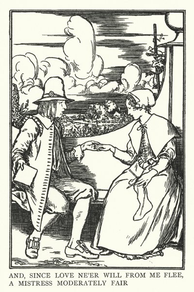 そして、愛が私から逃げることはないので、適度に美しい愛人（リト）を 作： Robert Anning Bell