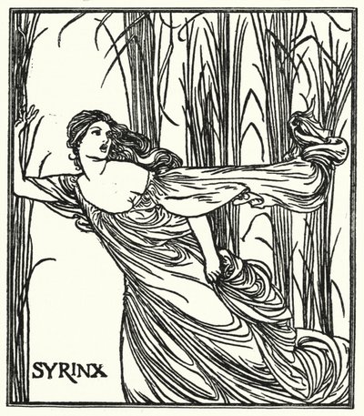 ジョン・キーツの詩のイラスト（リトグラフ 作： Robert Anning Bell