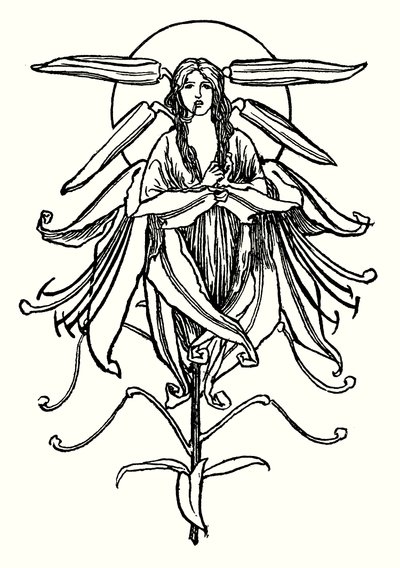 ジョン・キーツの詩のイラスト（リトグラフ 作： Robert Anning Bell