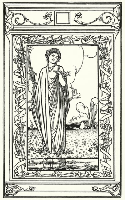 ジョン・キーツの詩のイラスト（リトグラフ 作： Robert Anning Bell