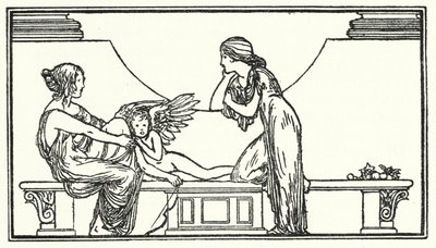 ジョン・キーツの詩のイラスト（リトグラフ 作： Robert Anning Bell