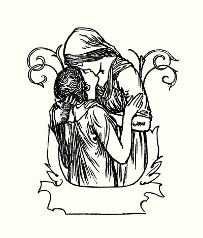 ジョン・キーツの詩のイラスト（リトグラフ 作： Robert Anning Bell