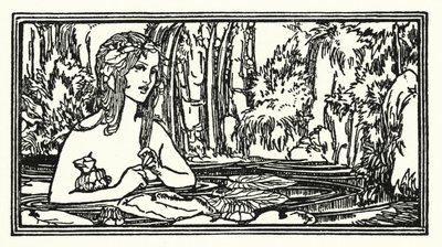 ジョン・キーツの詩のためのイラストです。エンディミオン（リトグラフ 作： Robert Anning Bell