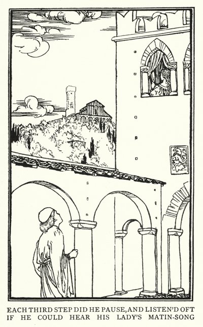 ジョン・キーツの詩のためのイラスト。イザベラ」または「バジルの壺」（リトグラフ版 作： Robert Anning Bell