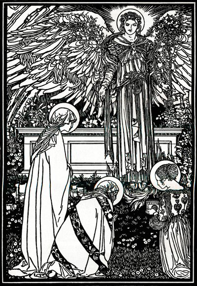 祭壇の本のイラスト、1892年、1897年 作： Robert Anning Bell