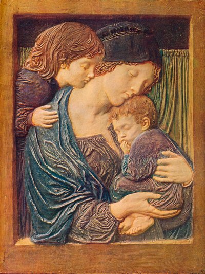 母と子、c1900 作： Robert Anning Bell