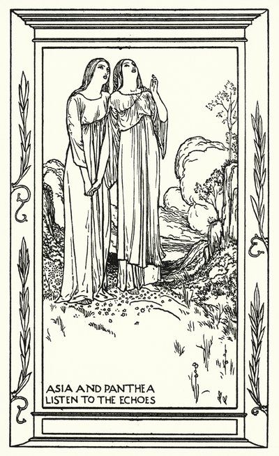 シェリープロメテウス解題（リトグラフ） 作： Robert Anning Bell