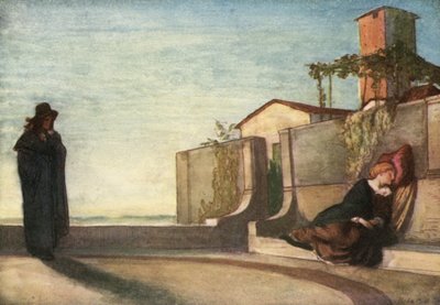 寝て、しばらく天国の夢を見る 作： Robert Anning Bell