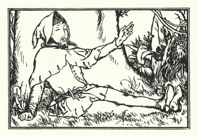 グリーンウッドの木の下で（リトグラフ 作： Robert Anning Bell