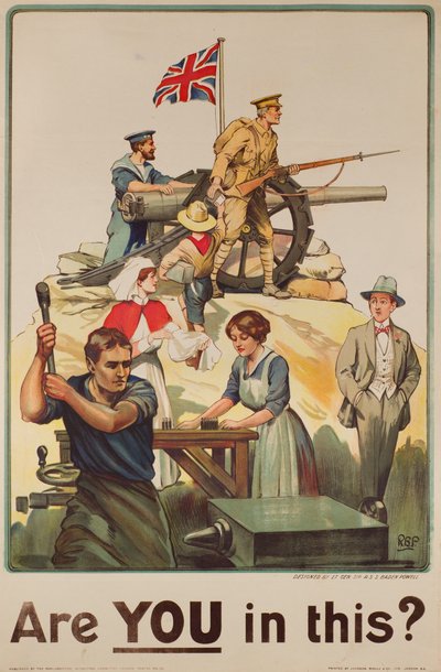 あなたはこれにいますか？、1915 作： Robert Baden Powell
