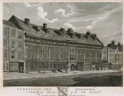 ファーニバルズイン、ホルボーン、ロンドン、古くはファーニバルズマンション 作： Robert Blemell Schnebbelie