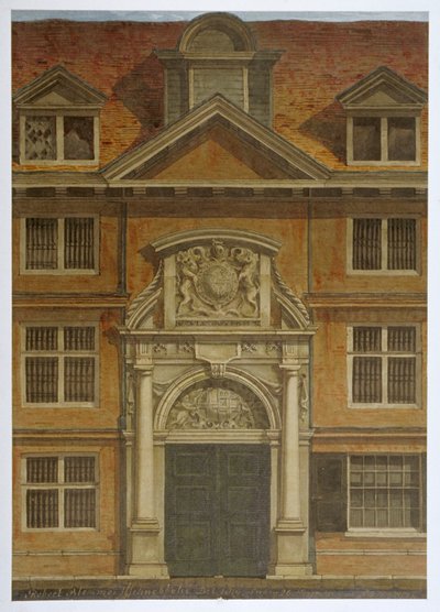 ブラックウェル ホール、ロンドン市、1819 年 作： Robert Blemmell Schnebbelie