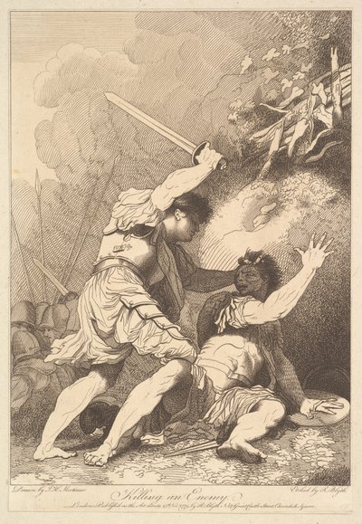 1779年11月15日、敵を殺害。 作： Robert Blyth