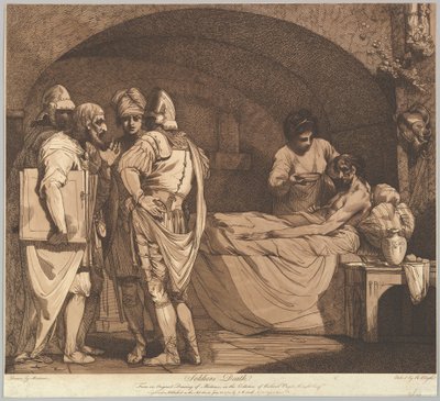 1781年5月1日、兵士の生と死による兵士の死。 作： Robert Blyth
