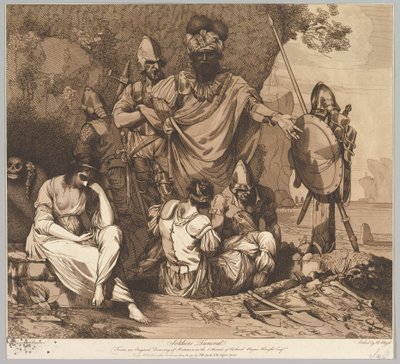 1781年5月1日、兵士の生と死からの兵士の葬儀。 作： Robert Blyth