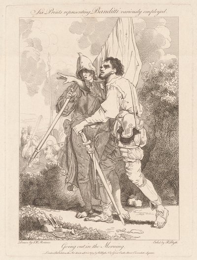 朝の外出 作： Robert Blyth, after John Hamilton Mortimer