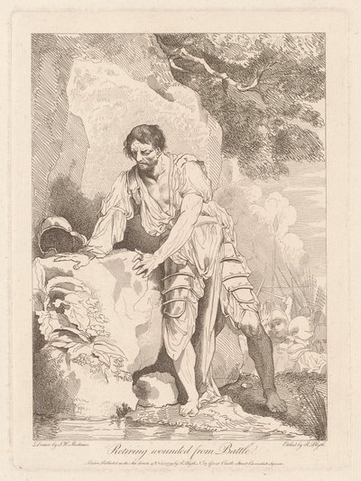 戦闘からの撤退 作： Robert Blyth, after John Hamilton Mortimer