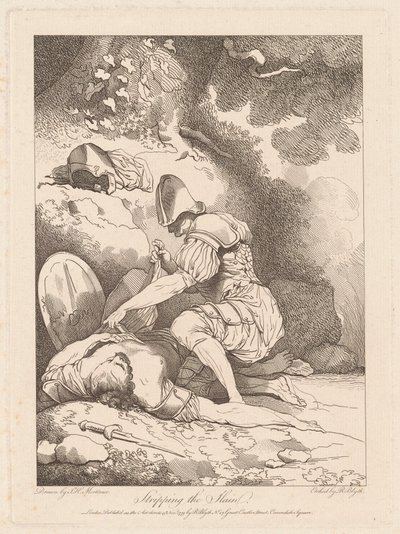 殺された者の剥ぎ取り 作： Robert Blyth, after John Hamilton Mortimer