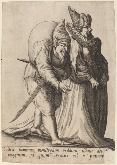 怪物の悪徳..., 1597. 作： Robert Boissard
