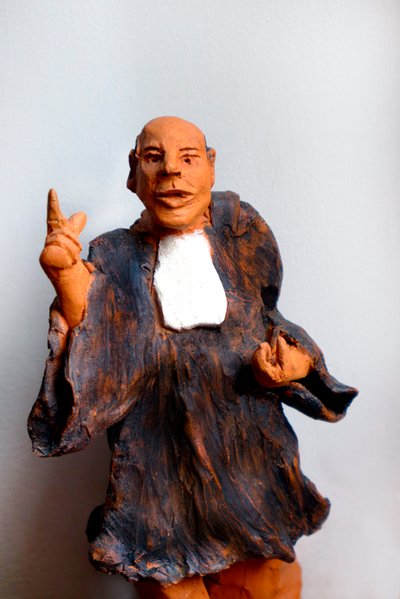 ドレスを着た弁護士、弁護、20世紀（彫刻） 作： Robert Bousquet