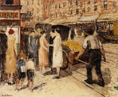 ローワーイーストサイド、1930年頃（キャンバスに油彩） 作： Robert C. Spencer