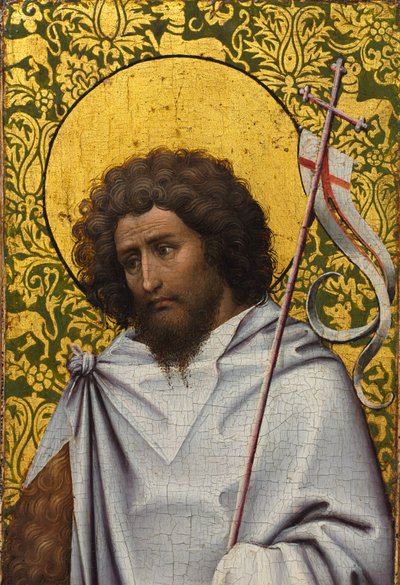 洗礼者ヨハネ、c。 1410年。 作： Robert Campin