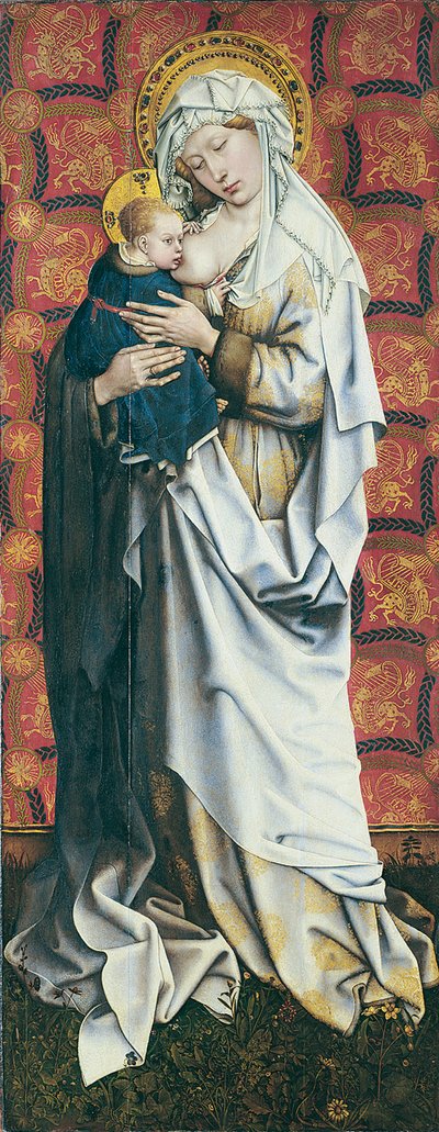フレマール・パネルズ：ヴァージン・ザ・チャイルド・ザ・チャイルド 作： Robert Campin